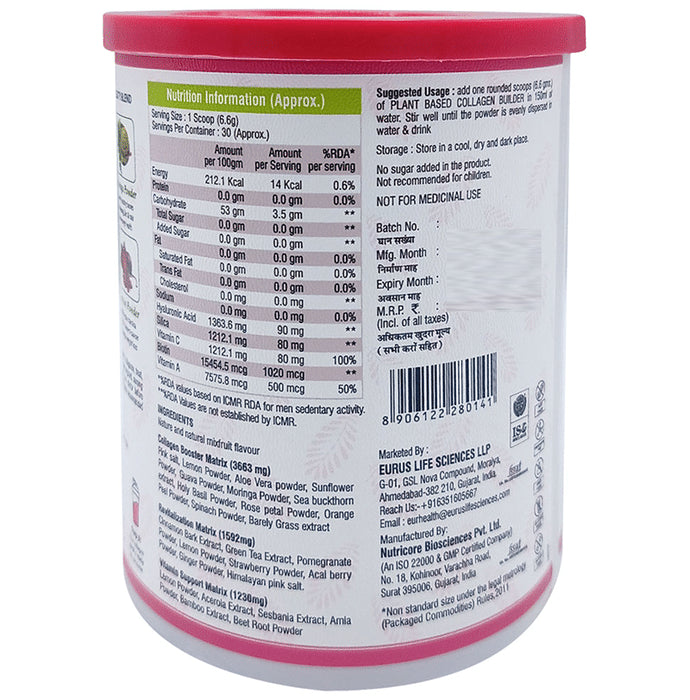 Eur Health Plant Based Collagen Builder Mix Fruit