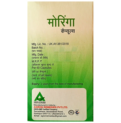 Agron Ayurveda Moringa Capsule