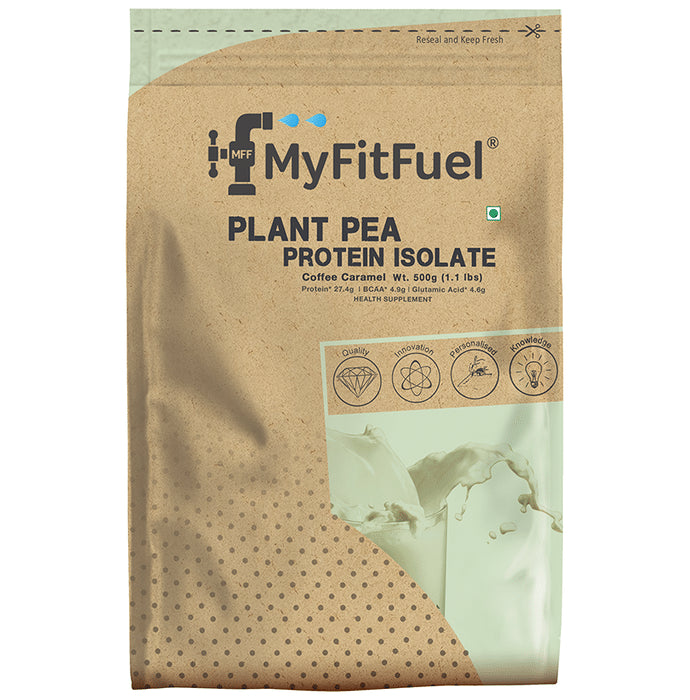 MyFitFuel Plant Pea Protein Isolate Powder Coffee Caramel - Classic Derma