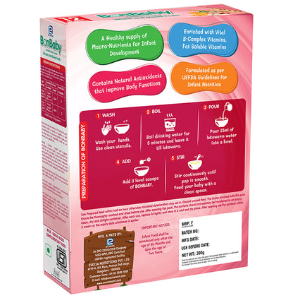 Evexia Bonbaby Fortified Infant Cereal (12 Month Onwards) | Wheat & Mixed Fruit