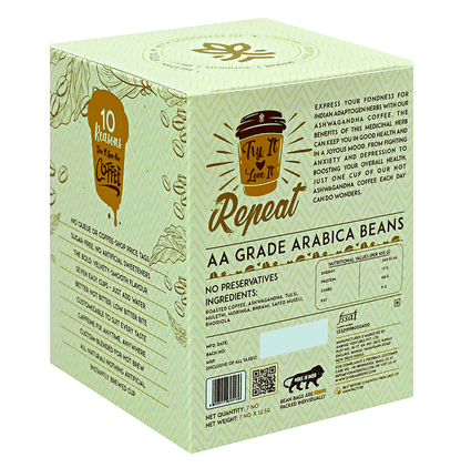 Evora Greens Easy Dip Coffee Bean Bag (12.5gm Each) Ashwagandha