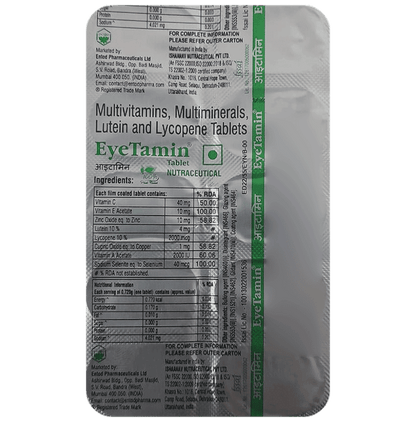 Eyetamin Tablet - Classic Derma