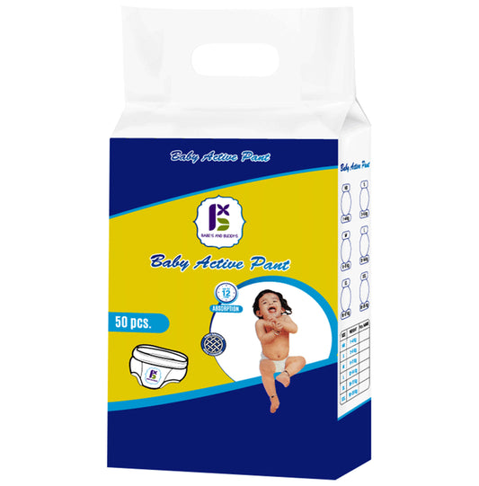 Babe's & Buddy's Baby Diaper Pants (50 Each) Medium - Classic Derma