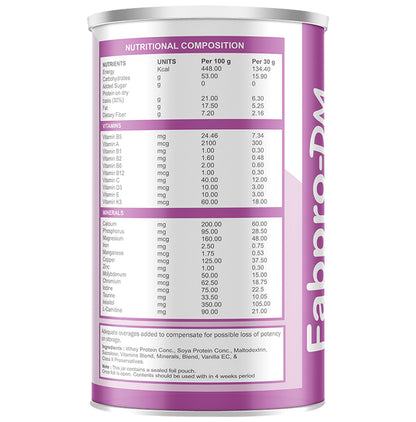 Fabpro-DM Powder Sugar Free Vanilla