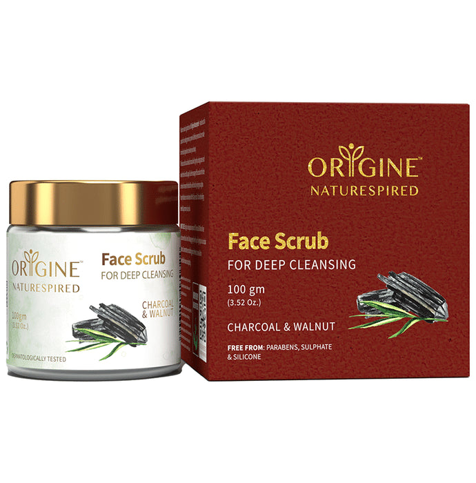 Origine Naturespired Face Scrub Charcoal & Walnut for Deep Cleansing - Classic Derma