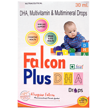 Falcon Plus DHA Oral Drops Mango - Classic Derma
