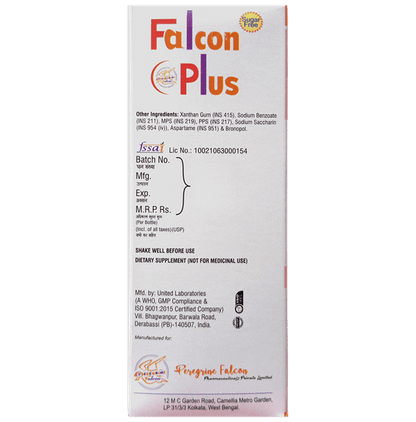 Falcon Plus Syrup Mango Sugar Free