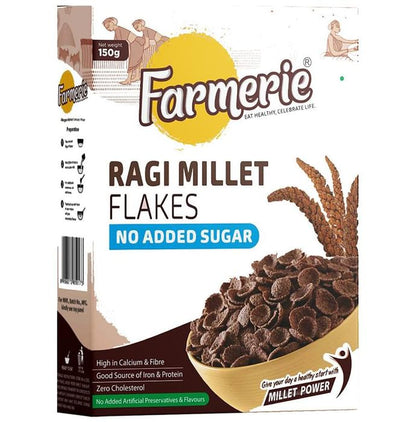 Farmerie Ragi Millet No Added Sugar Flakes - Classic Derma
