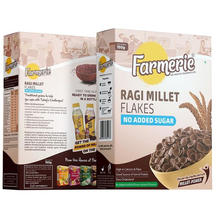Farmerie Ragi Millet No Added Sugar Flakes