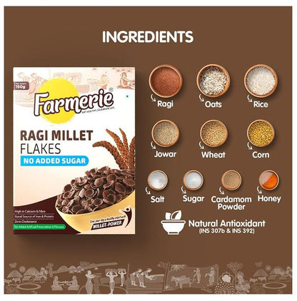 Farmerie Ragi Millet No Added Sugar Flakes