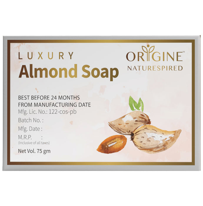 Origine Naturespired Luxury Soap (75gm Each) Almond - Classic Derma