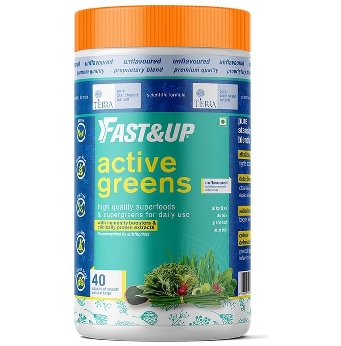 Fast&Up Active Greens with High Quality Superfoods & Supergreens | For Immunity Boost - Classic Derma