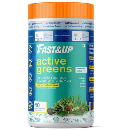 Fast&Up Active Greens with High Quality Superfoods & Supergreens | For Immunity Boost - Classic Derma