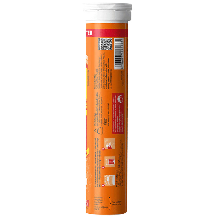 Fast&Up Charge with Natural Vitamin C from Amla & Zinc | Flavour Effervescent Tablet Orange