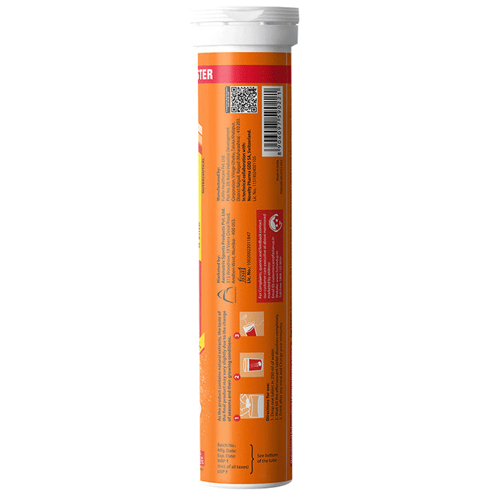 Fast&Up Charge with Natural Vitamin C from Amla & Zinc | Flavour Effervescent Tablet Orange
