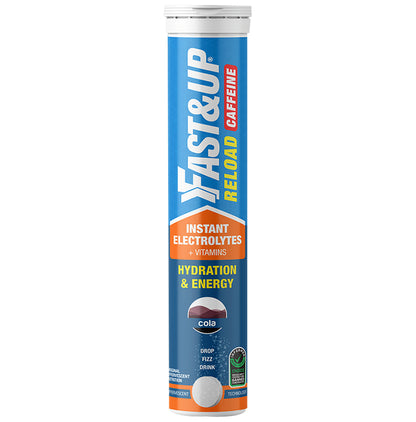 Fast&Up Cola Hydration Reload+Caffeine Effervescent Tablet - Classic Derma