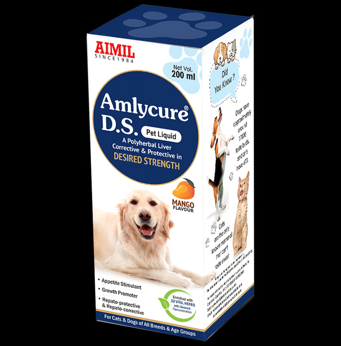 Aimil Pharmaceuticals Amylcure D.S. Pet Liquid Mango - Classic Derma