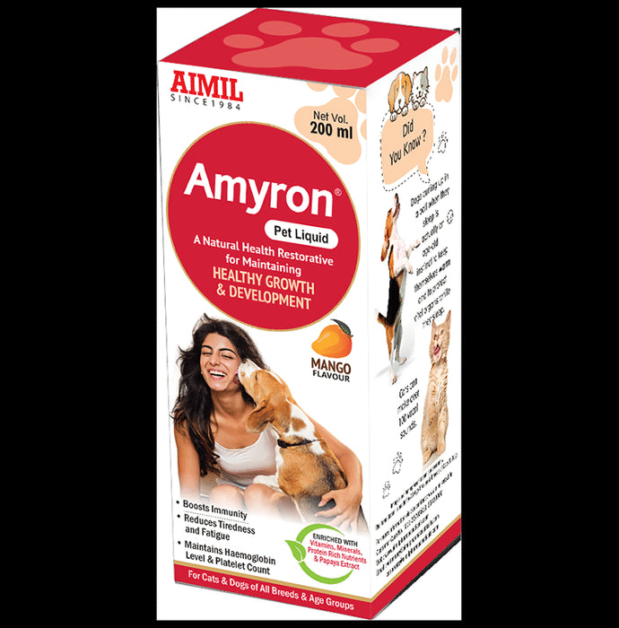 Aimil Pharmaceuticals Amyron Pet Liquid Mango - Classic Derma