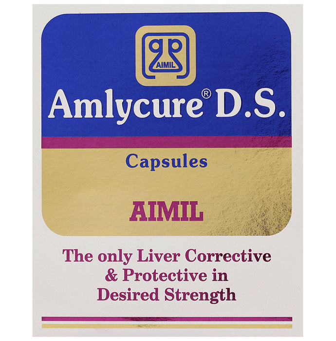 Aimil Pharmaceuticals Amlycure D.S. Capsule for Liver Health - Classic Derma