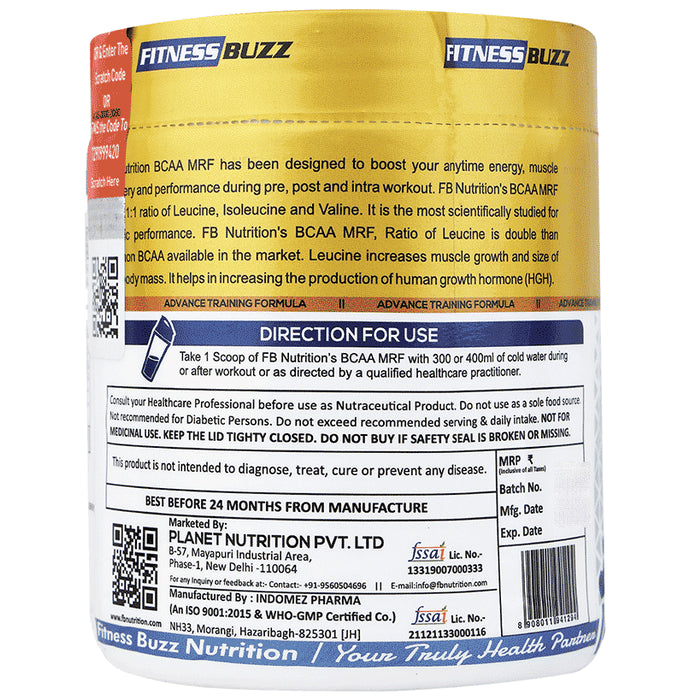 FB Nutrition BCAA M.R.F Muscle Recorvery Formula Blueberry