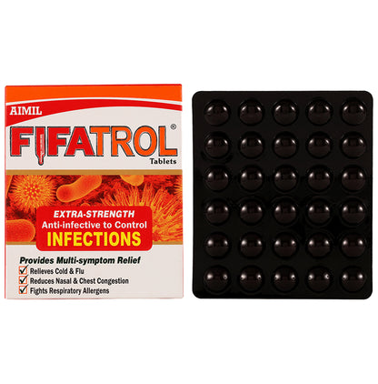 Aimil Pharmaceuticals Fifatrol Tablet | For Headache, Bodyache, Nasal Congestion & Sore Throat