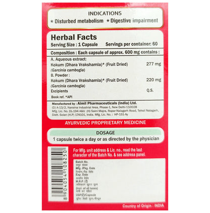 Aimil Pharmaceuticals Garcinia Cambogia Capsule