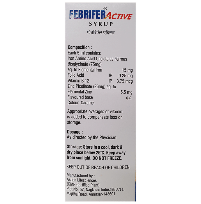 Febrifer Active Syrup Delicious