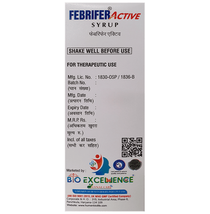 Febrifer Active Syrup Delicious