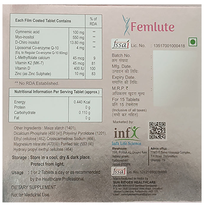 Femlute Tablet (15 Each)