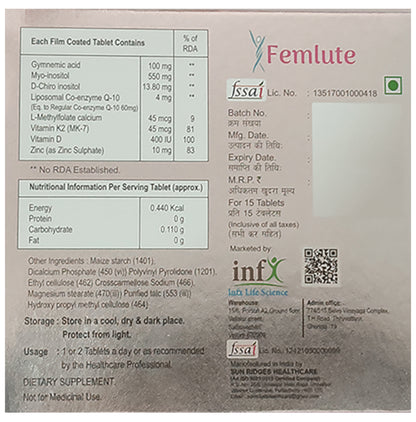 Femlute Tablet (15 Each)