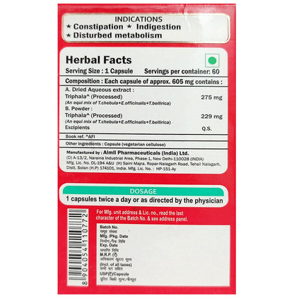 Aimil Pharmaceuticals Triphala Capsule
