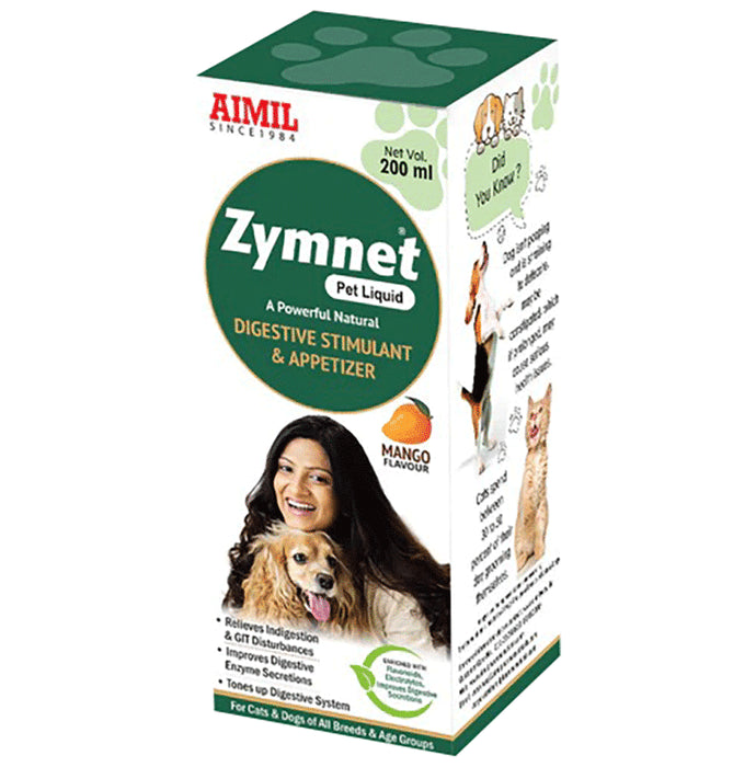 Aimil Pharmaceuticals Zymnet Pet Liquid Mango - Classic Derma