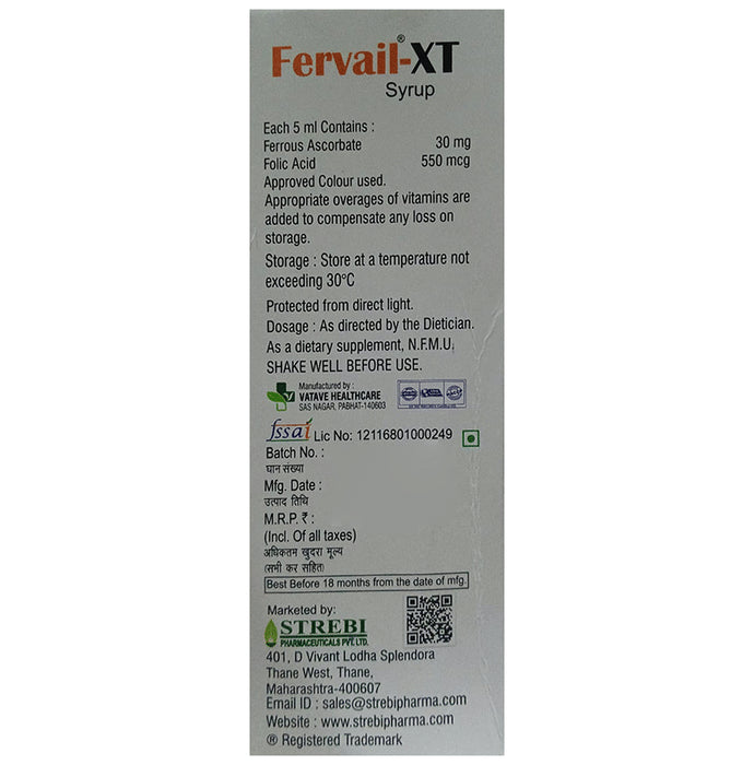 Fervail-XT Syrup Orange