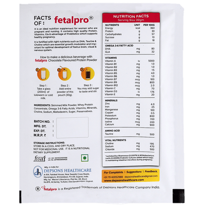 Fetalpro Powder Chocolate