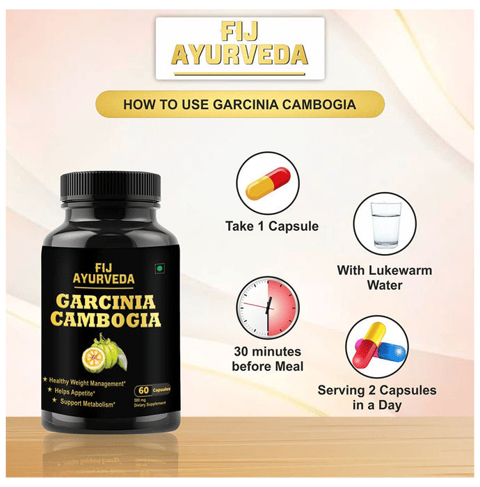 Fij Ayurveda Garcinia Cambogia 500mg Capsule