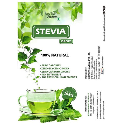 First Bud Organics Stevia Drop