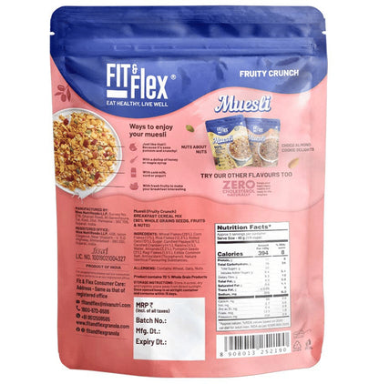 Fit & Flex Combo Pack of Muesli Fruity Crunch, Nuts About Nuts & Choco Almond Cookie Delight (210gm Each)