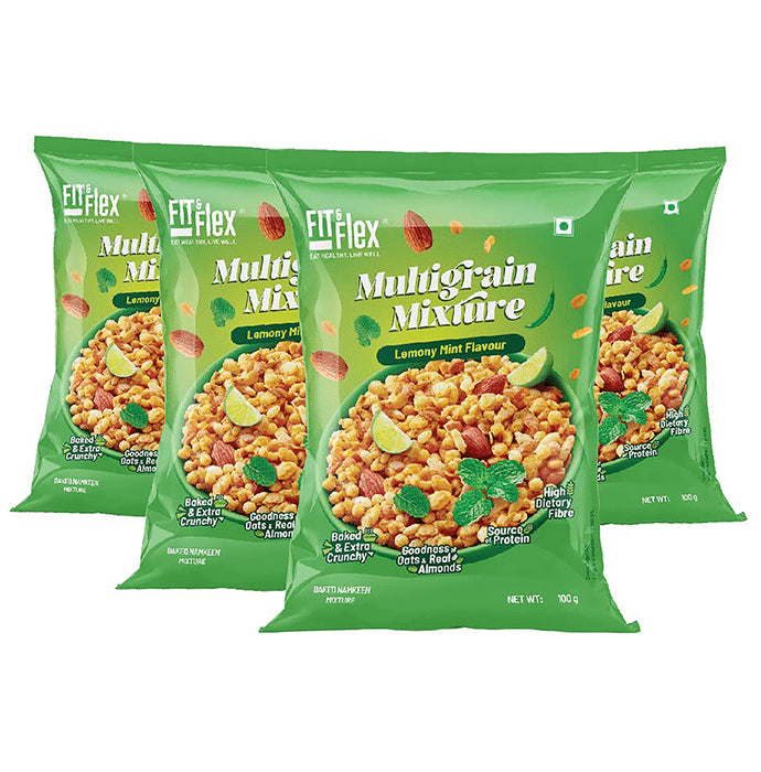 Fit & Flex Multigrain Mixture (100gm Each) Lemony Mint - Classic Derma