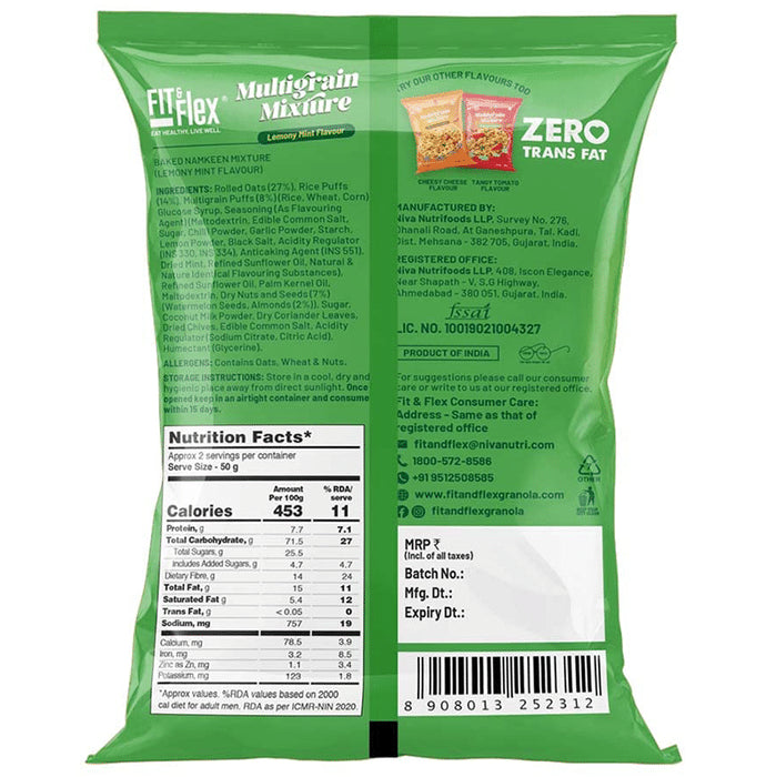 Fit & Flex Multigrain Mixture (100gm Each) Lemony Mint