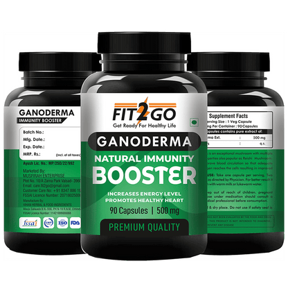 Fit 2 Go Premium Quality Ganoderma Natural Immunity Booster Capsule