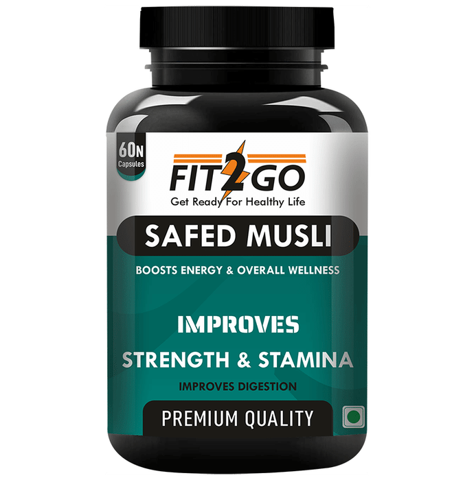Fit 2 Go safed Musli Capsule - Classic Derma