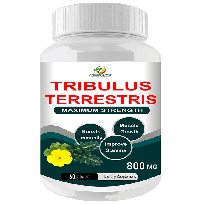 Fitness Prime Tribulus Terrestris Maximum Strength 800mg Capsule - Classic Derma