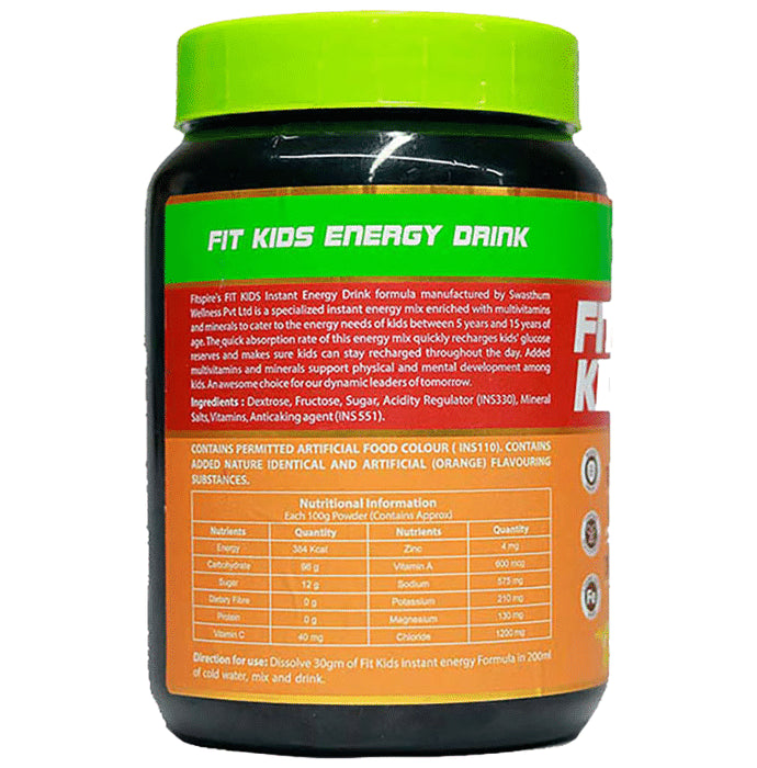 Fitspire Fit Kids Energy Drink Powder Orange