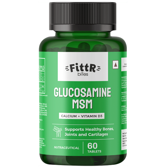 Fittr Bites Glucosamine MSM Tablet - Classic Derma
