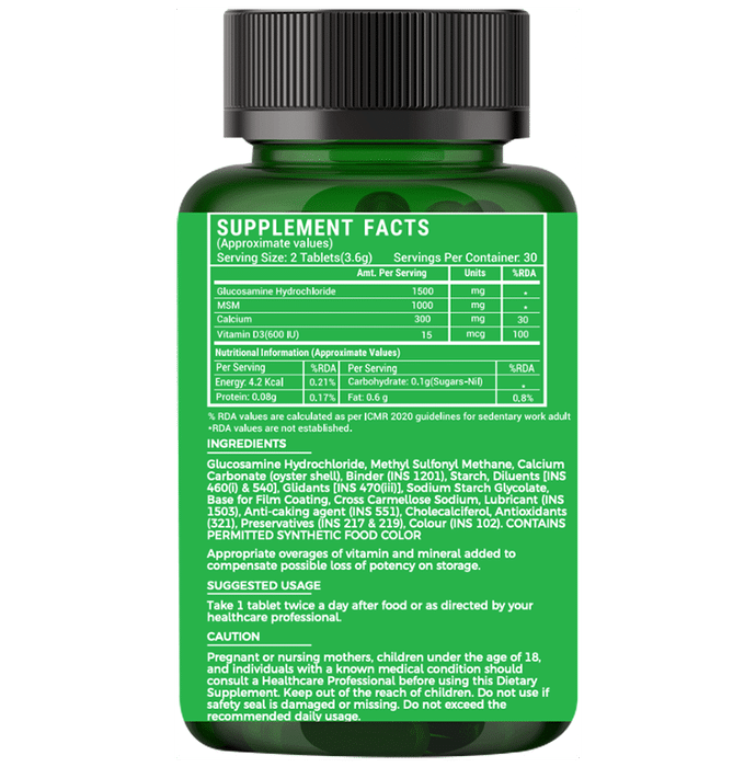 Fittr Bites Glucosamine MSM Tablet