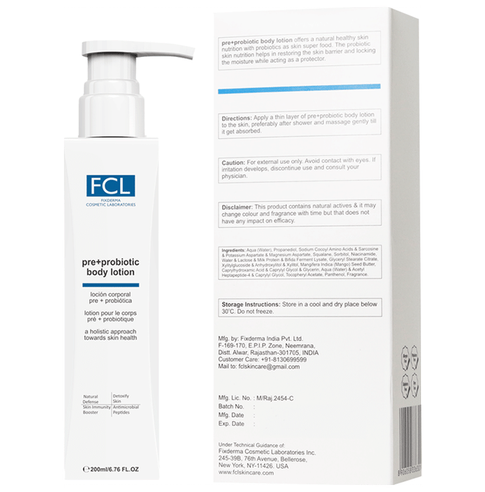 Buy Fix Derma FCL Pre+ Probiotic Body Lotion Online | Classic Derma ...