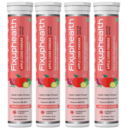 Fixuphealth Apple Cider Vinegar Effervescent Tablet with the Mother (15 Each) Apple - Classic Derma