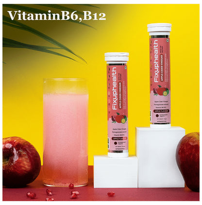 Fixuphealth Apple Cider Vinegar Effervescent Tablet with the Mother (15 Each) Apple