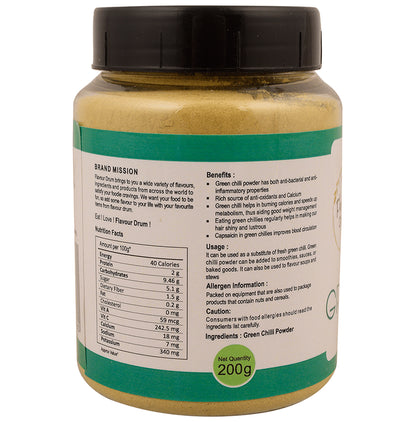 Flavour Drum Green Chilli Powder