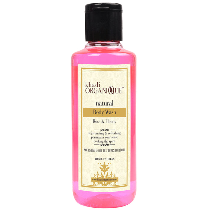Khadi Organique Natural Body Wash Rose and Honey - Classic Derma